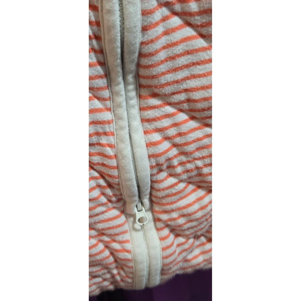 Moon and Back by Hanna Andersson Quilted Sleep Sack Orange‎ Stripe Medium